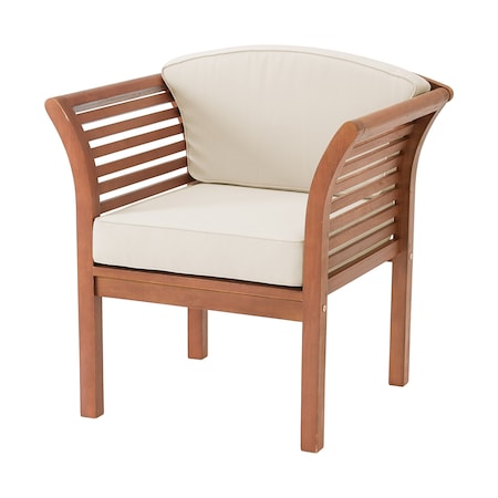 Stamford Eucalyptus Wood Outdoor Chair With Cushions